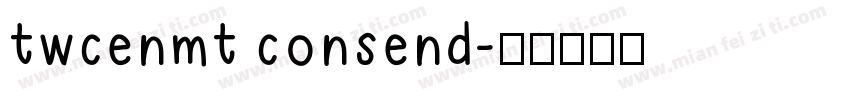 twcenmt consend字体转换